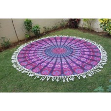 Roundie Hippie Mandala Round Tapestry Blanket Hippie Beach Towel Yoga Mat Picnic   253815857382